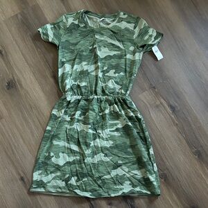 Old Navy Green Camouflage Dress